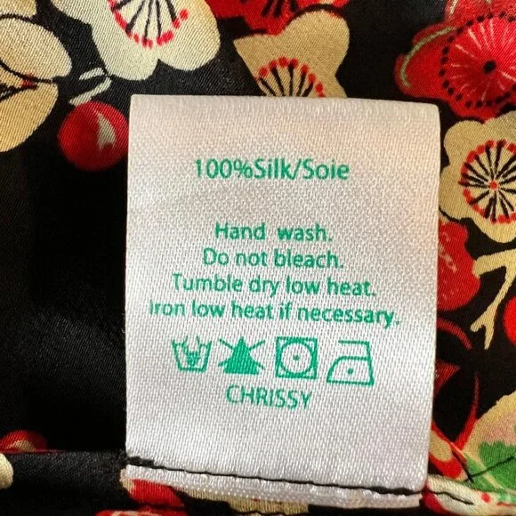 Rixo London Long Sleeve 100% Silk Dress - Picture 7 of 7